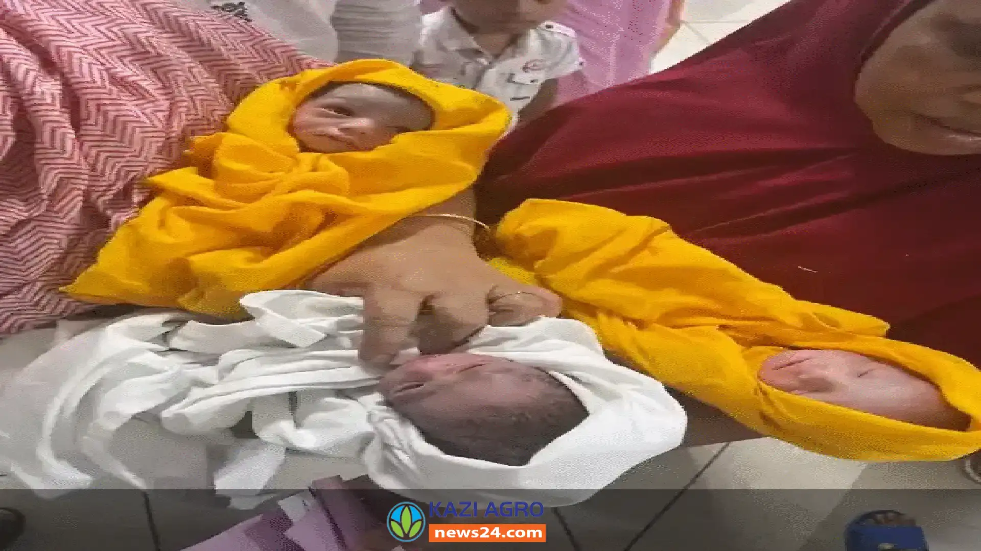 একসঙ্গে তিন সন্তান জন্ম দিলেন এক মা