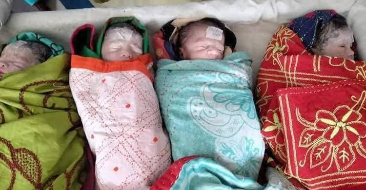 কক্সবাজারে একসঙ্গে চার সন্তানের জন্ম দিলেন এক প্রবাসীর স্ত্রী