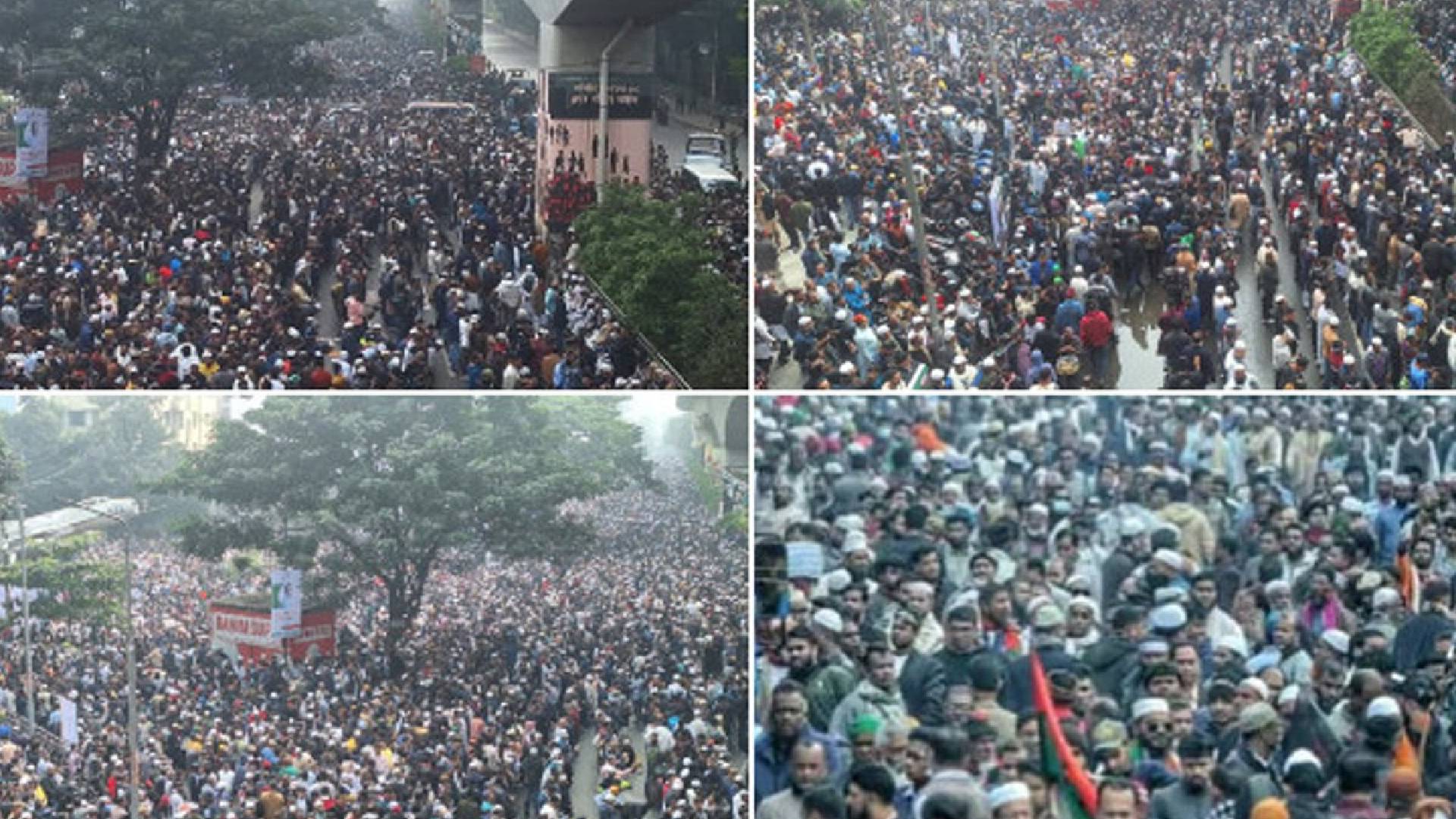কারওয়ান বাজার-বিজয় সরণি-আগারগাঁও ছাড়িয়ে যায় জানাজার পরিধি