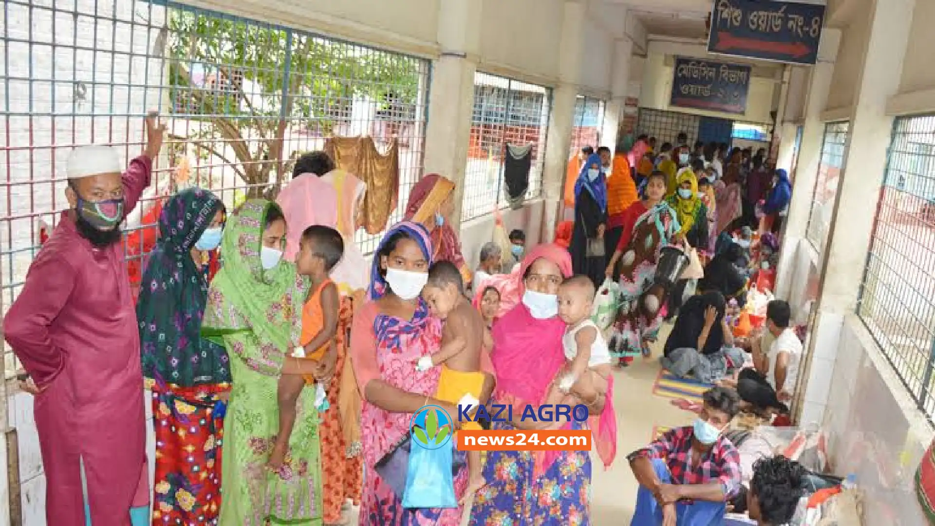 কুষ্টিয়ার জেনারেল হাসপাতালের শিশু ওয়ার্ডে ২০ শয্যার বিপরীতে ১৫৮ রোগী