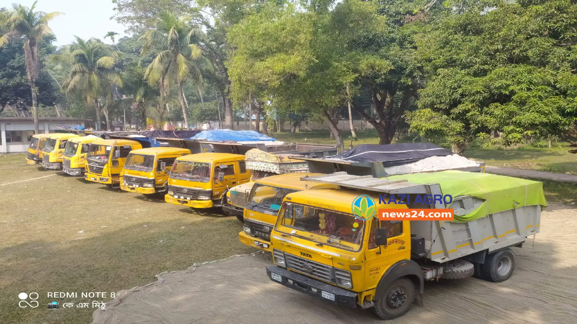 গোপালপুরে বালুবাহী ট্রাক আটক ও জরিমানা
