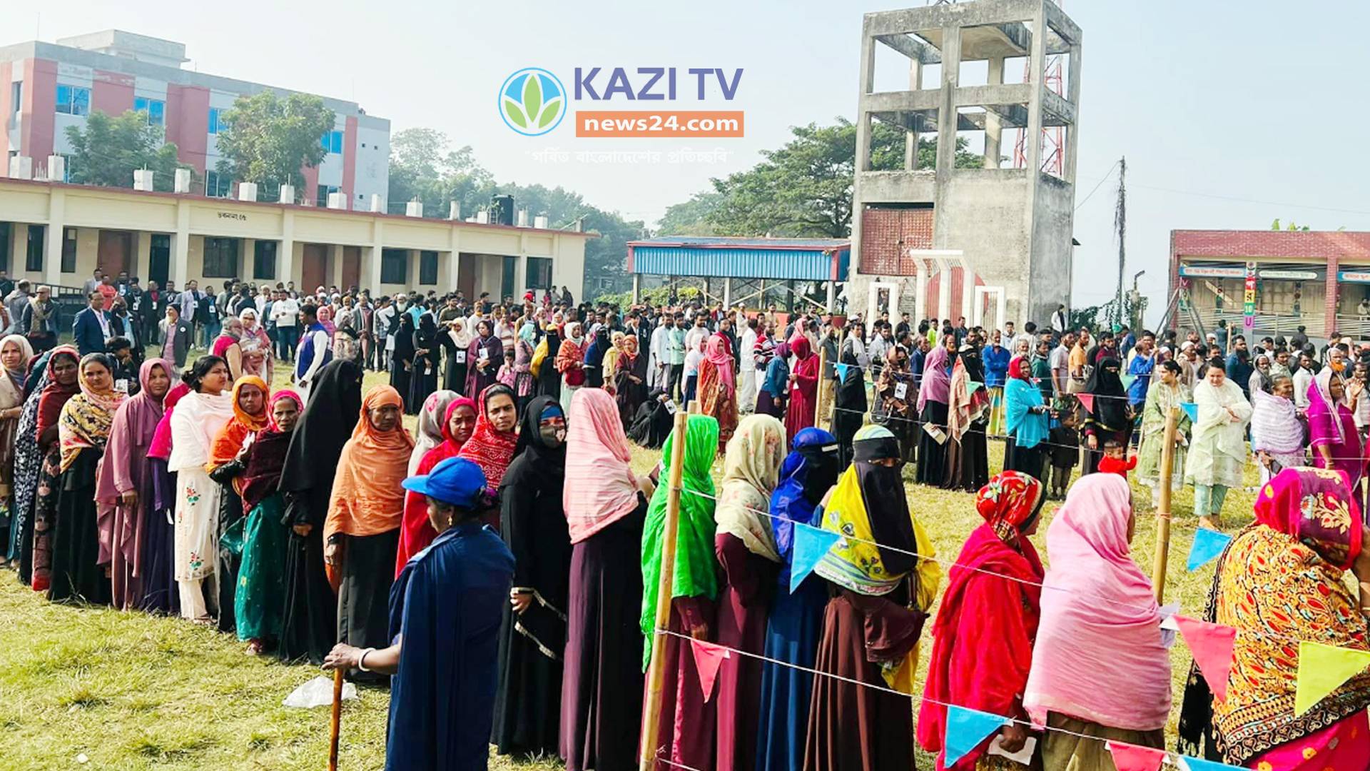 চাঁদপুর-২ আসনে কঠোর নিরাপত্তায় দ্বাদশ জাতীয় সংসদ নির্বাচনে ভোট গ্রহণ