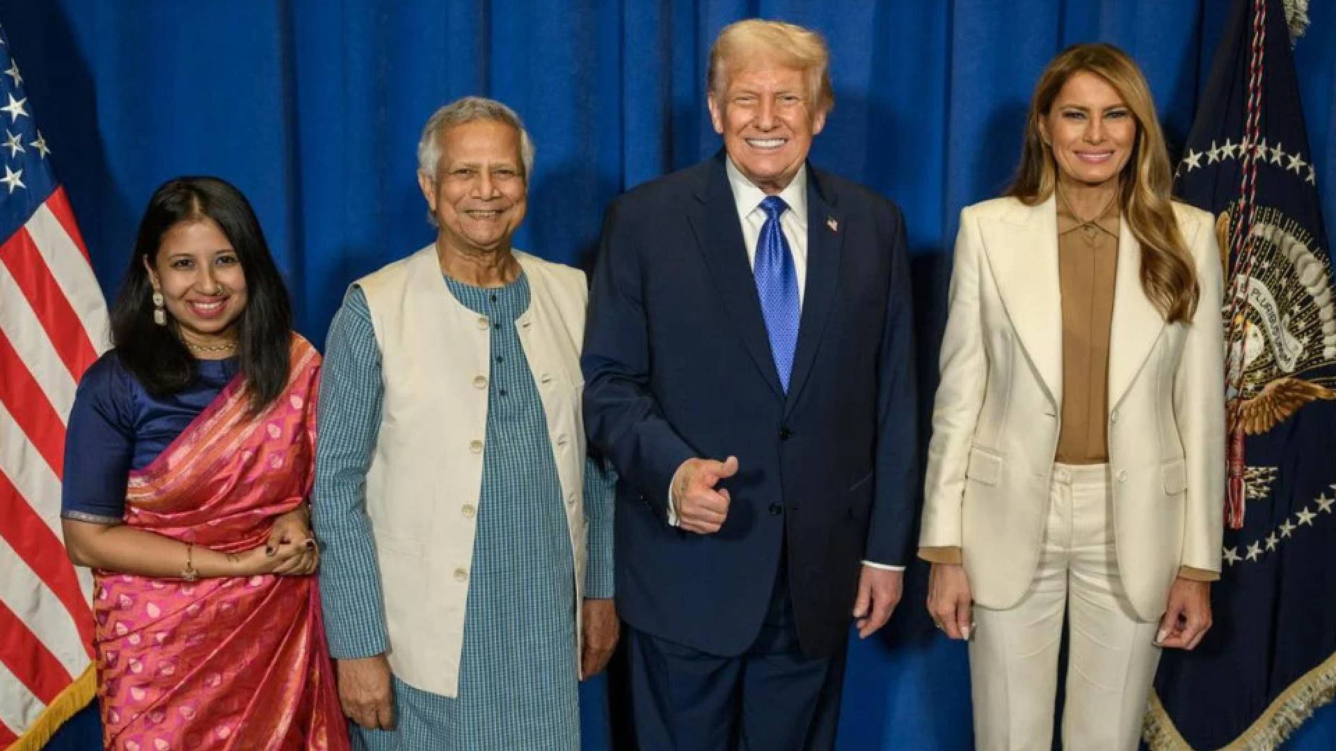 ট্রাম্পের সঙ্গে ড. ইউনূসের সাক্ষাৎ