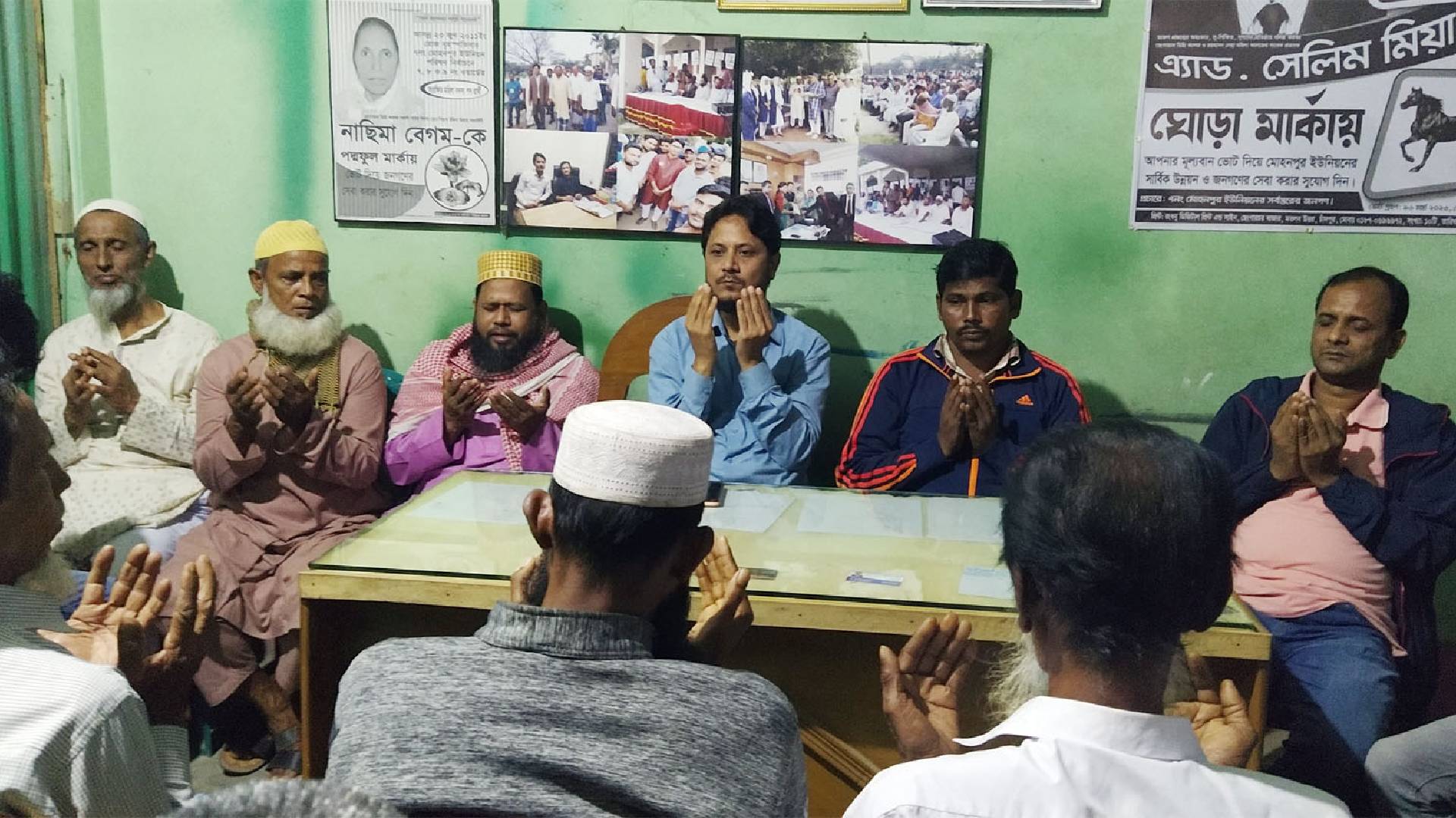 দিপু চৌধুরীর রোগমুক্তি কামনায় অ্যাড. সেলিম মিয়ার উদ্যোগে দোয়া