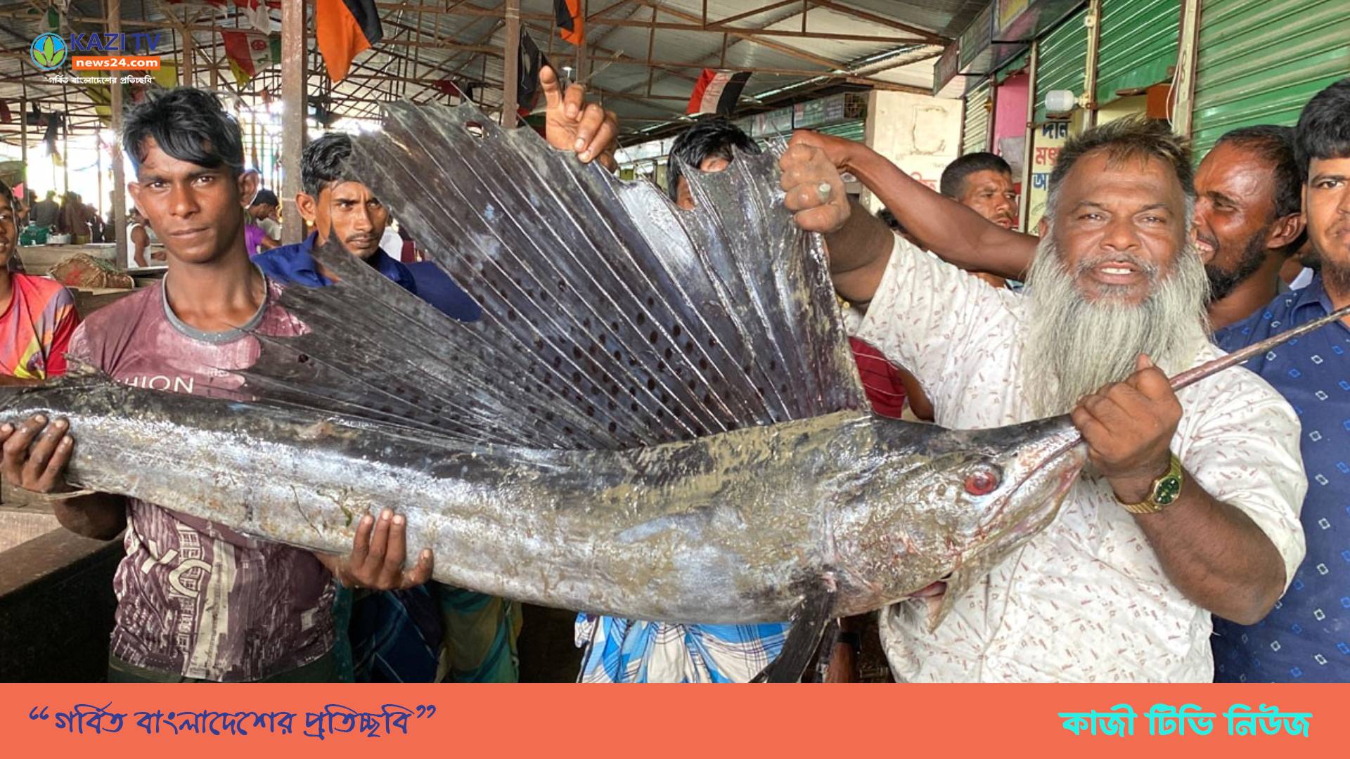 নোয়াখালী মেঘনায় ধরা পড়ল ২ পাখি মাছ