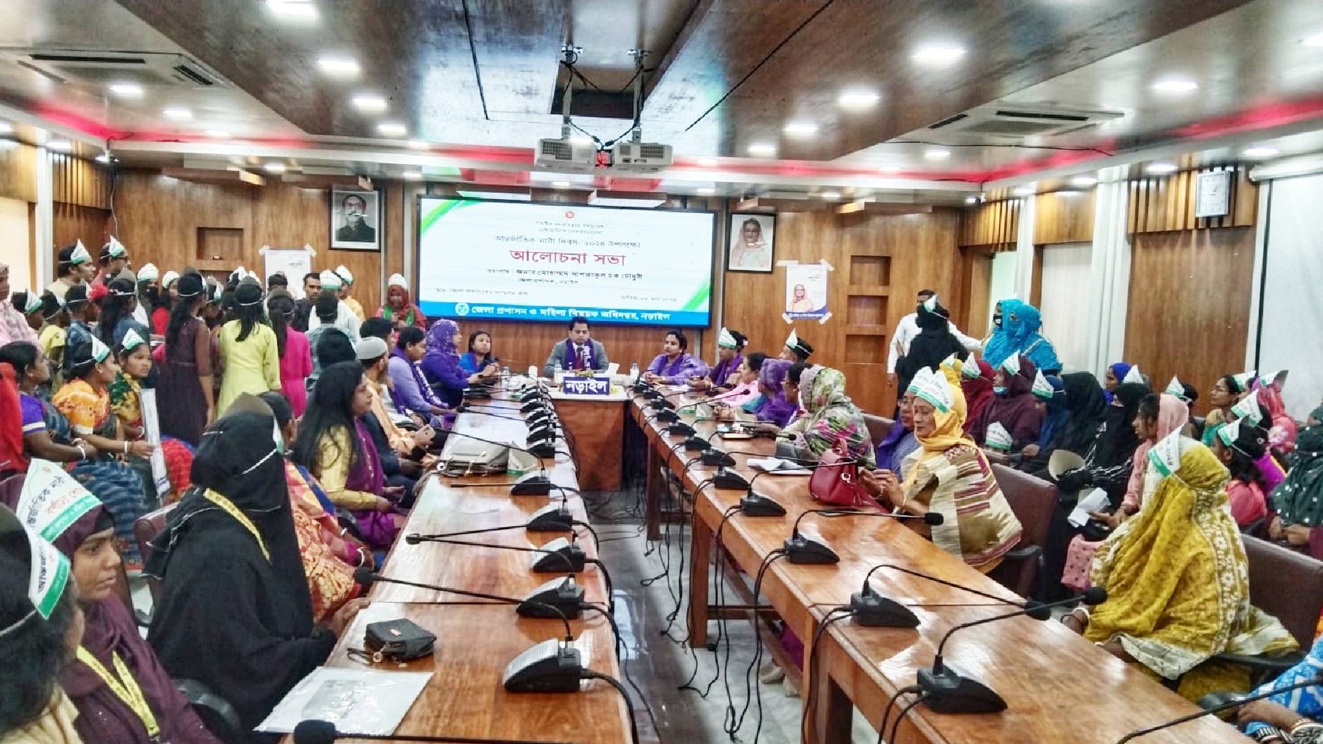 নড়াইলে আন্তর্জাতিক নারী দিবস পালিত।