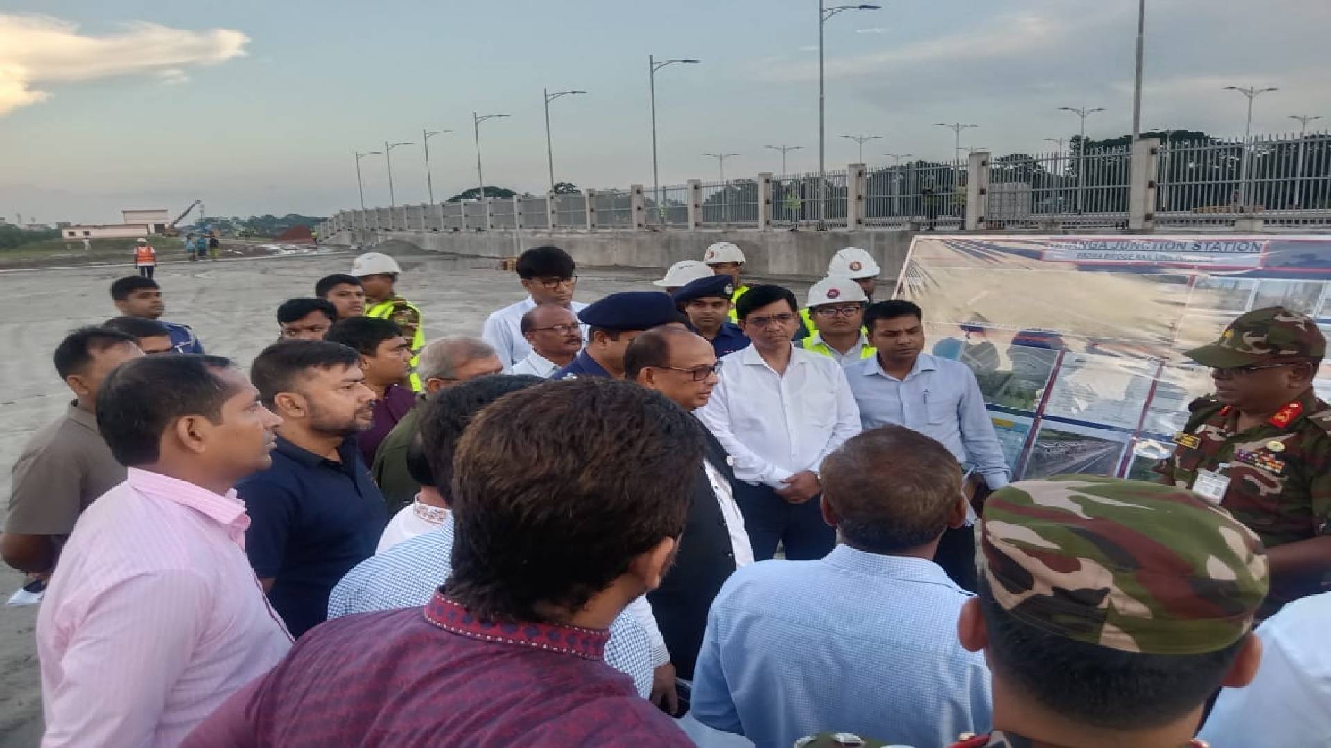 ভাঙ্গায় প্রধানমন্ত্রীর জনসভাস্থল পরিদর্শনে রেলমন্ত্রী