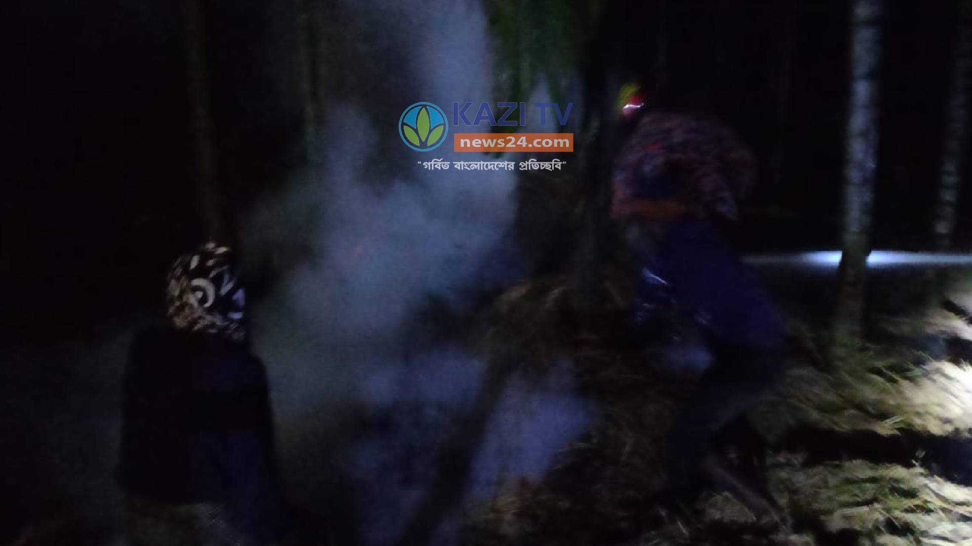 বাগেরহাটে বিদ্যুৎপৃষ্ট হয়ে খড়ের গাদায় আগুন