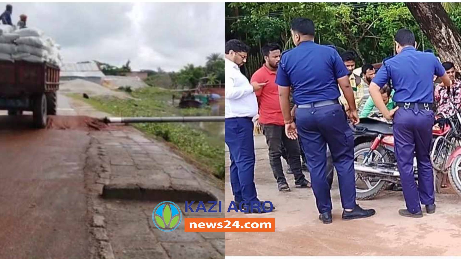 বোরহানউদ্দিনে অবৈধভাবে রাস্তার উপর বালুর ড্রেজার পাইপ অপসারণ করলেন ইউএনও রায়হান উজ্জামান।