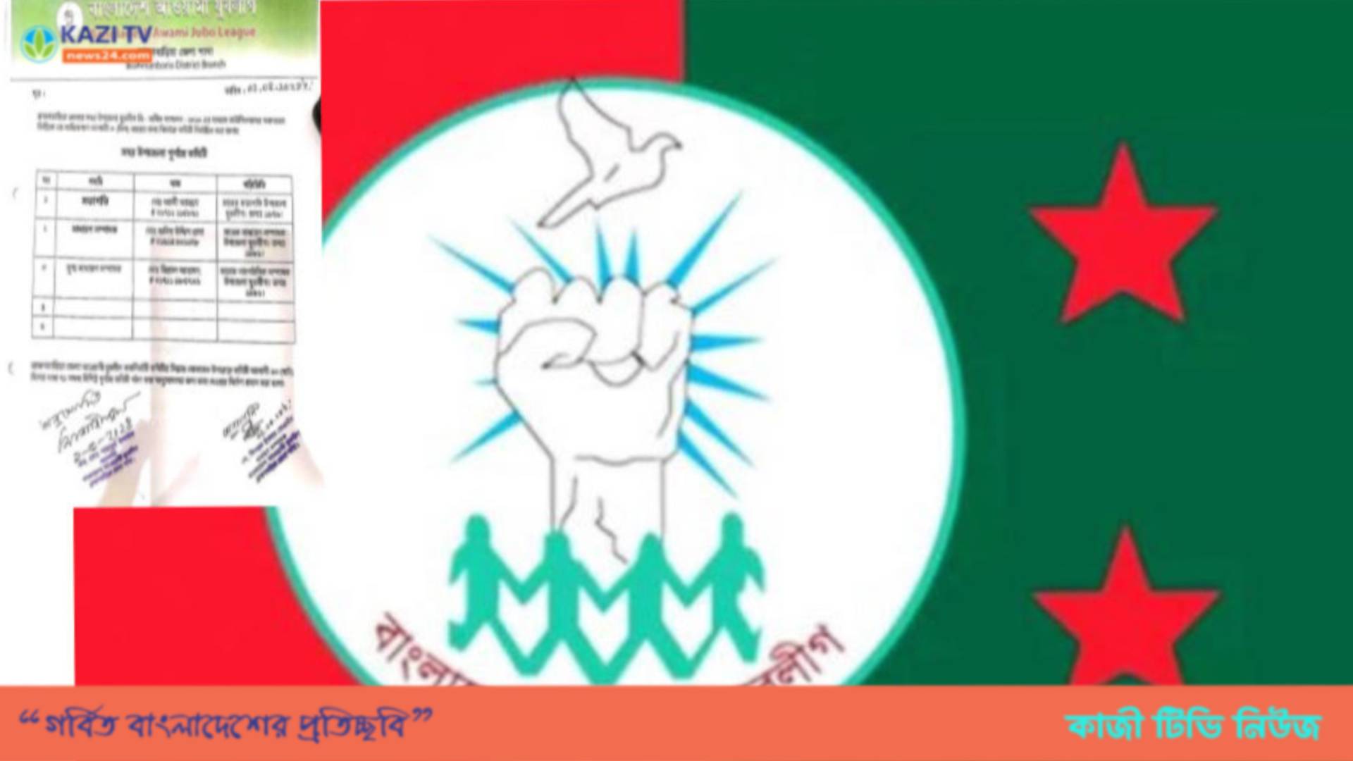 ব্রাহ্মণবাড়িয়ার ৪টি ইউনিটের যুবলীগের কমিটি ঘোষণা ।