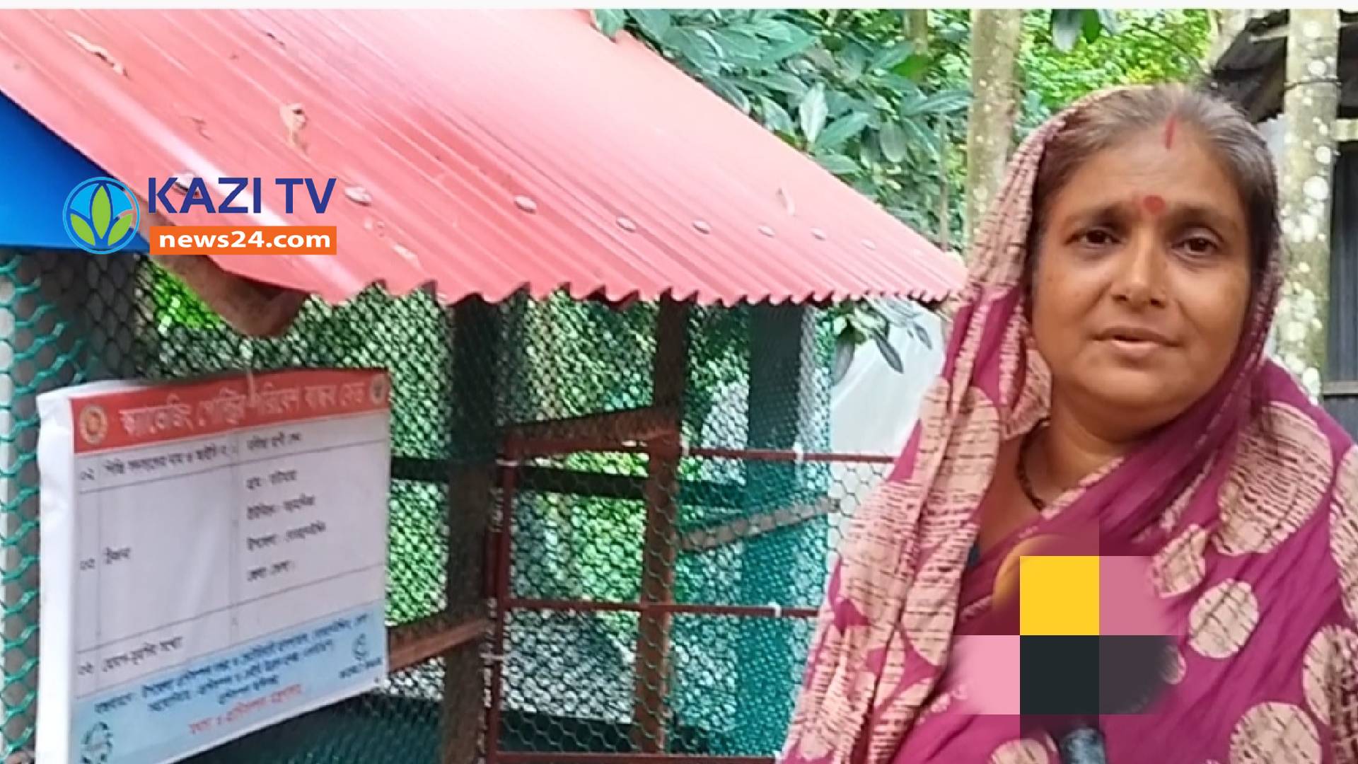 ভোলায় প্রাণিসম্পদ এলডিডিপি প্রকল্পের হাঁস মুরগির পরিবেশ বান্ধব ঘর