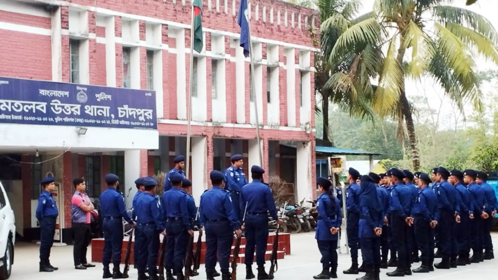 মতলব উত্তর থানা পরিদর্শন করলেন পুলিশ সুপার মিলন মাহমুদ