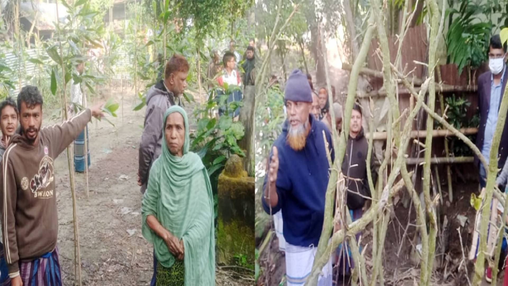 মতলব উত্তরে চলাচলের রাস্তা বন্ধ করে আপন ভাইসহ কয়েক পরিবার অবরুদ্ধ
