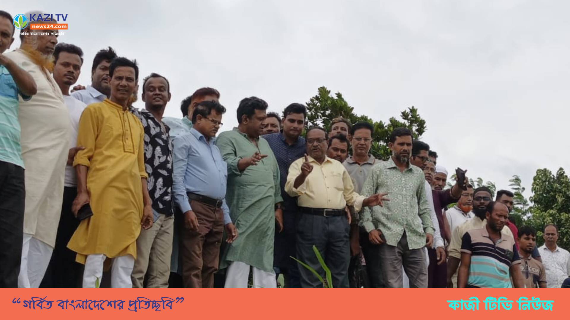 মেঘনা-ধনাগোদা বন্যা নিয়ন্ত্রণ বাঁধ পরিদর্শনে বিএনপি নেতা তানভীর হুদা