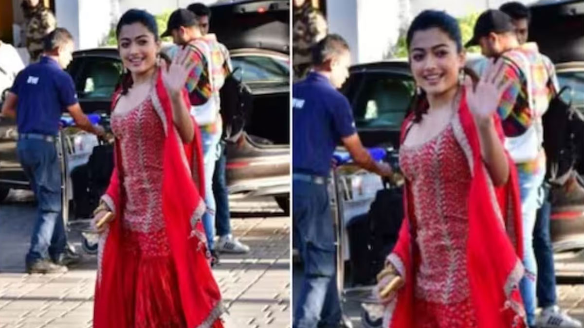 লাল পোশাকে রাশমিকাকে দেখেই বিয়ের প্রস্তাব