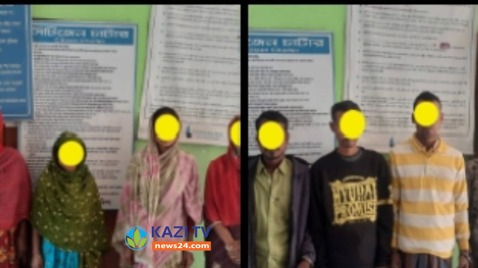 লালমনিরহাটের আদিতমারী থানা পুলিশ  বিশেষ অভিযান চালিয়ে ৮ জন আসামী গ্রেফতার