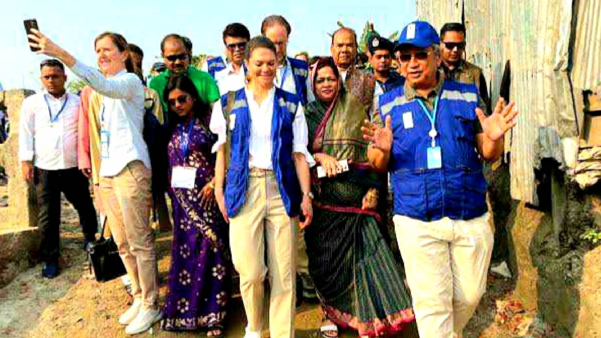সুইডেনের রাজকন্যা প্রিন্সেস ভিক্টোরিয়া নোয়াখালী হাতিয়া পরিদর্শন
