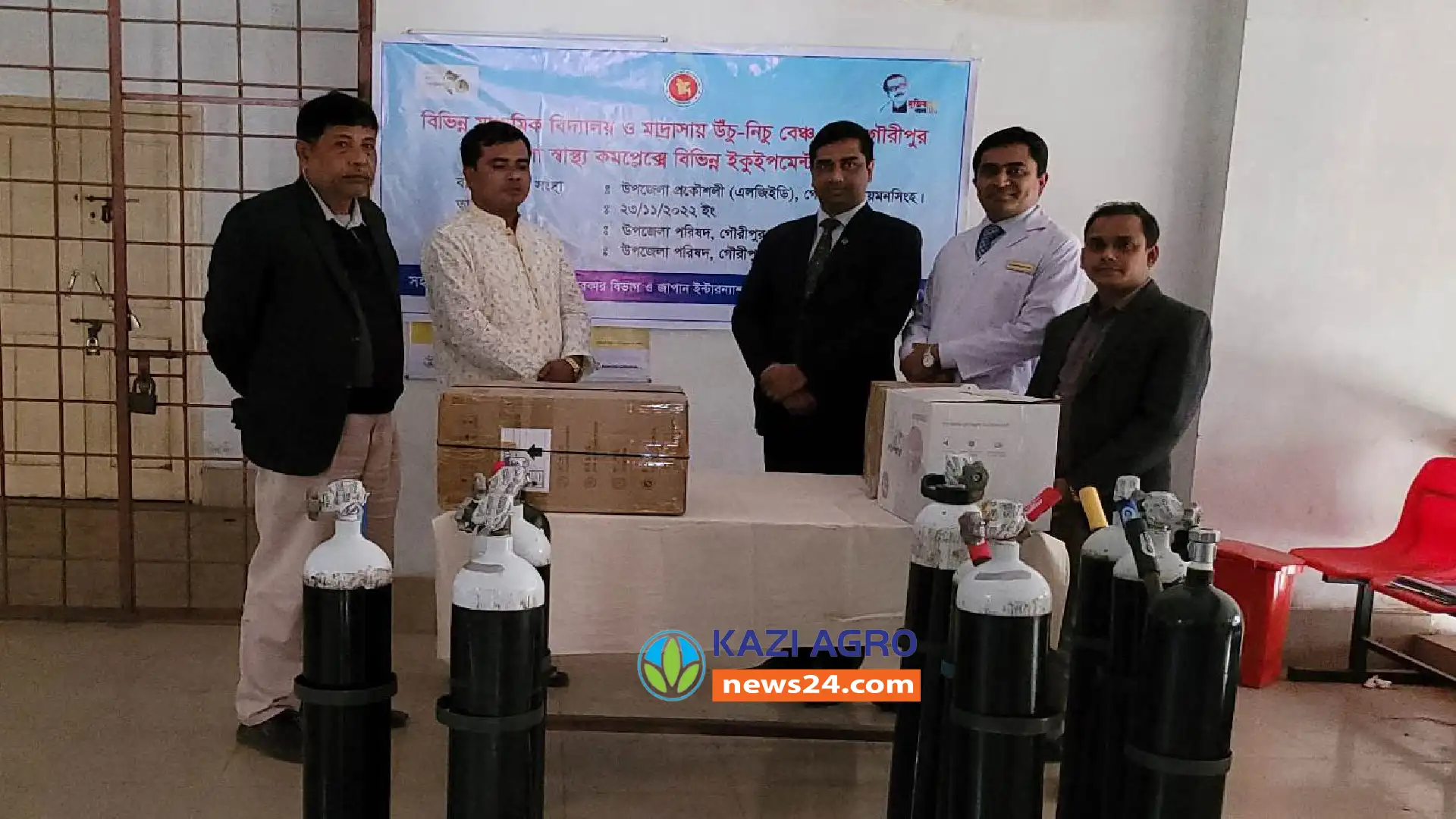 স্বাস্থ্য কমপ্লেক্সে বিভিন্ন ইকুইপমেন্ট ও বিভিন্ন শিক্ষা প্রতিষ্ঠানে বেঞ্চ বিতরণ